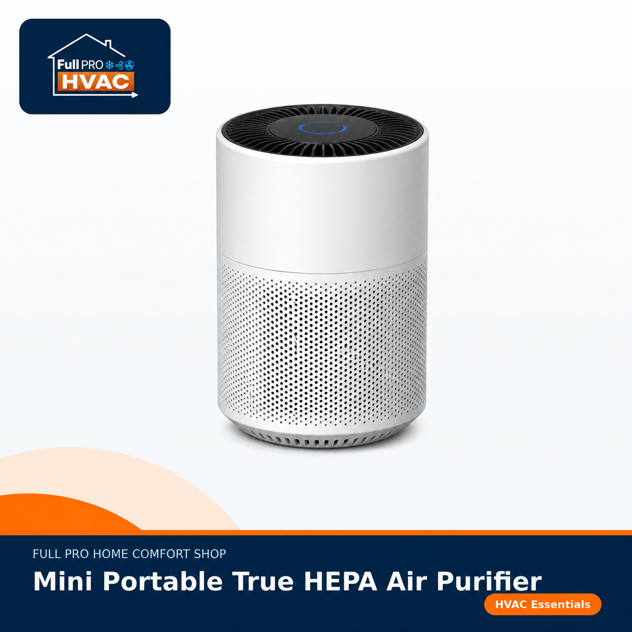 Mini Portable True HEPA Air Purifier — Desktop & Small Rooms