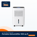 Portable Dehumidifier — 950 sq. ft. Coverage with Timer
