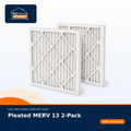 Pleated Furnace Filter — MERV 13, 12-Month, 2-Pack (16x28x4)