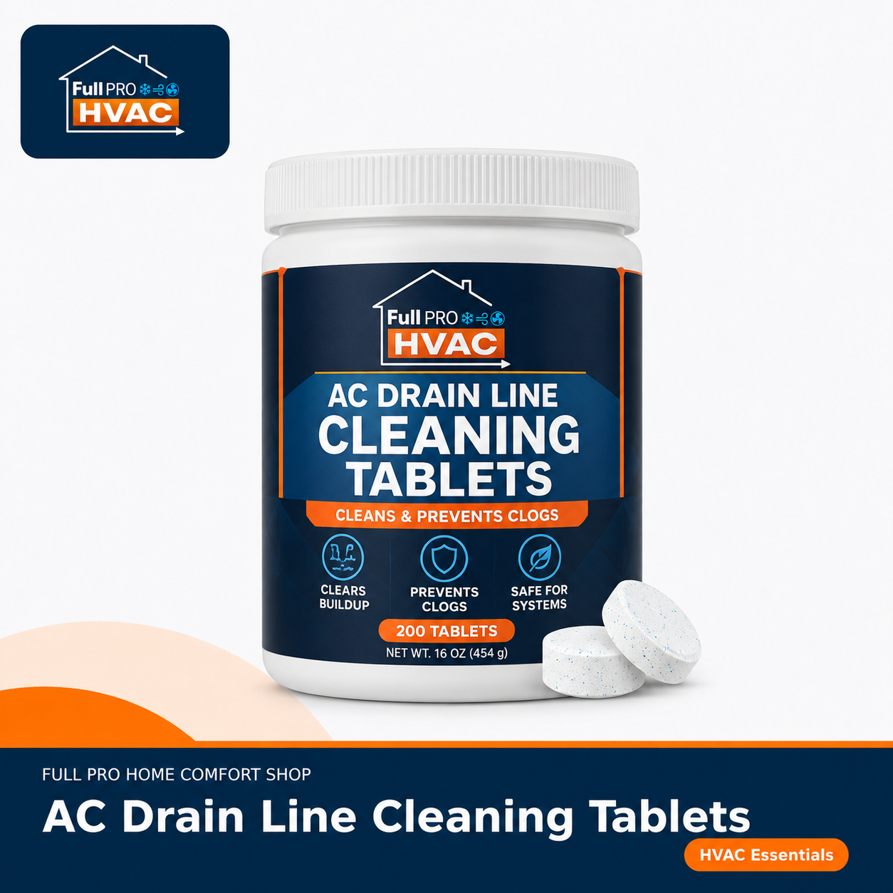 AC Drain Line Cleaning Tablets