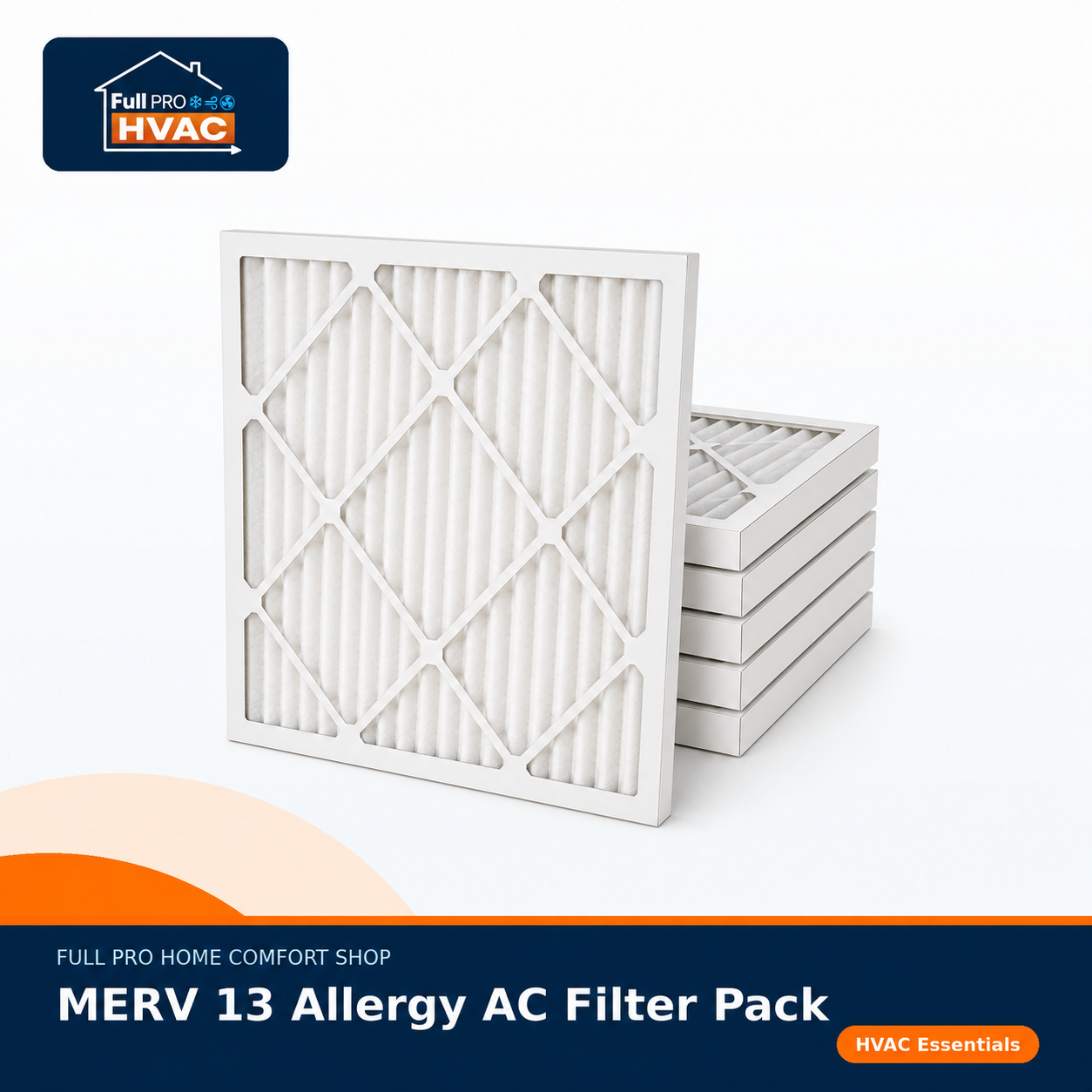 MERV 13 Allergy AC Filter Pack